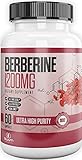 Berberine 1200mg - Blood Sugar Support Supplement - Ultra High Strength Blood Sugar, Metabolism - 60 Capsules - Bluum Organics