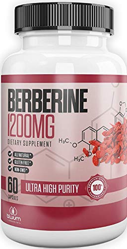 Berberine 1200mg - Blood Sugar Support Supplement - Ultra High Strength Blood Sugar, Metabolism - 60 Capsules - Bluum Organics Berberine 1200mg - Blood Sugar Support Supplement - Ultra High Strength Blood Sugar, Metabolism - 60 Capsules - Bluum Organics