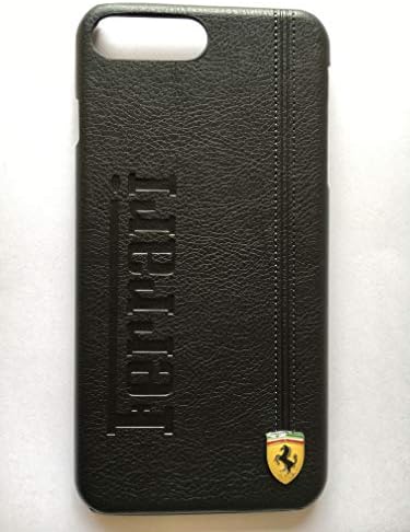 Ferrari Imprint Logo Cut Leather Back Case Cover for iPhone 7 Plus