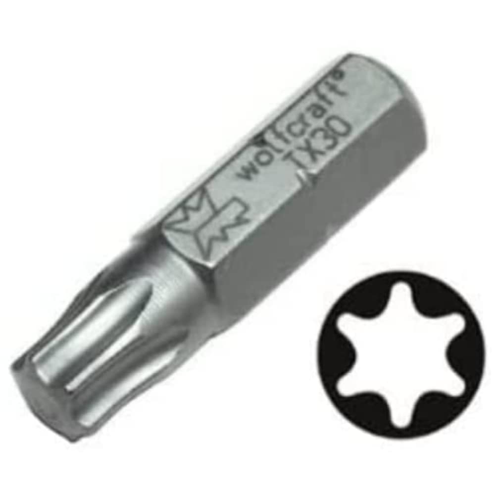 wolfcraft Bit Set, TORX® (T 10-40), 7 Pcs. I 2447000 I 7 Solid bits in Various Sizes — image 1