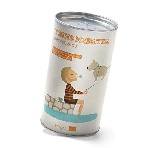 Trink Meer Tee RÜCKENWIND - Bio Früchtetee | Naturbelassener Biotee Beerenmischung | mit Sanddornbeeren, Aroniabeeren…