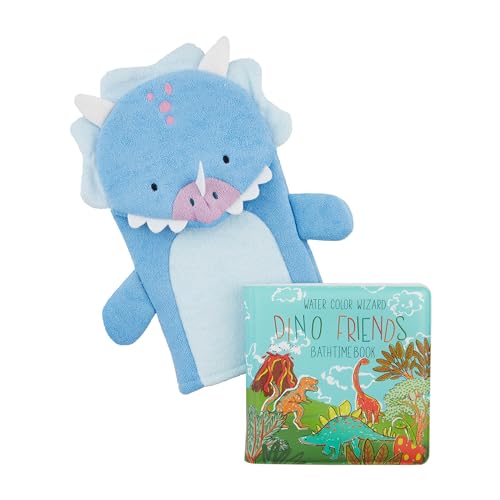 Mud Pie Kids Dino Bath Book Set; 5 1/2" X 5 1/2"