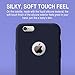 TORRAS [Love Series 6S Plus Case / 6 Plus Case, Liquid Silicone Rubber Gel Soft Microfiber Cushion Shockproof Case Compatible with 6 Plus / 6S Plus, Dark Blue