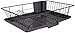Home Basics Dish Drying Rack (Black) Dish Drainers for Kitchen Counter | with Sloping Tray and Utensil Holder | Big Dish Drying Rack