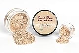 LIGHT RICE SETTING POWDER Mineral Makeup Matte Bare Face Concealer Loose Powder Full Coverage (5 gram Sample Size Jar)