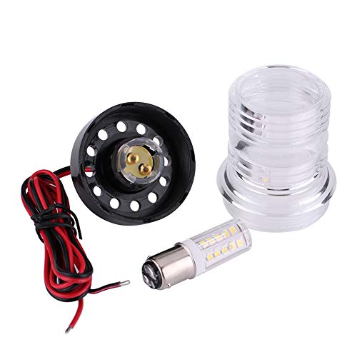 Marine Boat Light Yacht Navigation LED Light, All Round 360°12V White Waterproof Round LED Light Light Lamp Arch Lights Cockpit Lights Portable Boat/Yacht Spare Parts