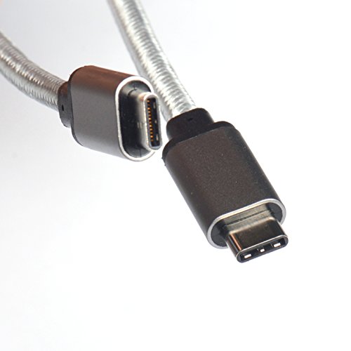 WGGE METAL USB 3.1 Type-C to USB 3.1 Type-C Cable 6.6ft Nylon braiding , using for MacBook Pro,HTC 10, LG G5 V20, Nintendo Switch, Nexus 6P/5X, Google Pixel and More (HIGH SPPED 10GB/s)