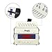 Mugig Button Accordion, 10 Keys Control Accordion include 3 Air Valve, Easy to Play, Lightweight and Environmentally-friendly, Kid Instrument for Early Childhood Development (White)