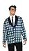 Rubies Men's Plaid Jacket Costume, Blue, Standard