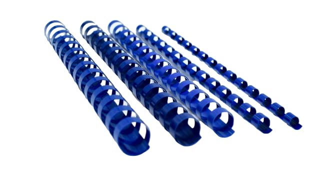 Bind2Go Blue Plastic Binding Comb 14 Rings A5 Box of 50 (8mm)