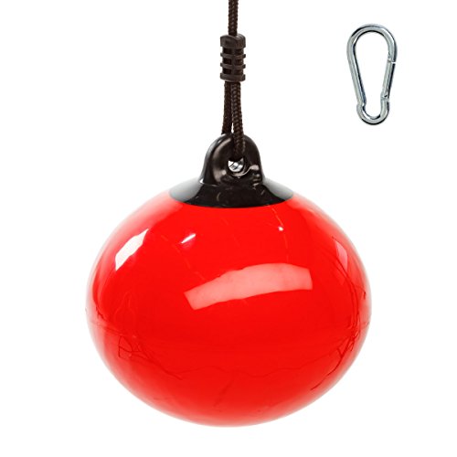 Blue Rabbit Play Kids Buoy Ball Swing with Rope/Chain, Red