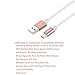 Meagoes Fast USB C Car Charger, Quick Charge 3.0 Enabled, with 1-Pack 3.3ft Type C Cord for Samsung Galaxy S8/S8 plus/Note 8, LG V30/V20/G6/G5, HTC 10/U11/Bolt/Ultra, Nokia 8 and more [Rose Gold]