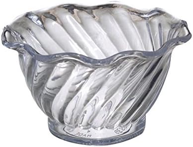 Gessner Products Company 0345CL6Q Swirl Dessert Bowl Clear 5 oz (SET OF 36 PER CASE)
