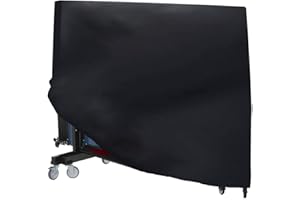 Skyour Table Tennis Table Cover Outdoor Indoor Foldable Ping Pong Table Protector Waterproof Dustproof Folding Table Tennis Table Storage Covers (210D Oxford Fabric)