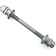 BWESOO Silver 185MM Bike Axle Bicycle Multiple Speed Rear Hub Axle 3/8Inch Hubs Wheels and Accessories Cycling