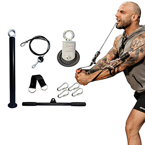 BAG-WIZARD-Fitness-LAT-and-Lift-Pulley-System-Cable-Machine-with-Upgraded-Loading-Pin-for-Triceps-Pull-Down-Biceps-Curl-Back-Forearm-Shoulder-Home-Gym-Equipment