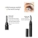 NIPOO Eyelash Curler with Comb - Heated Eyelash Curler Electric Eyelash Brush with Dual Temperature and Fast Heated Function, Growth - Massage Wand, Black