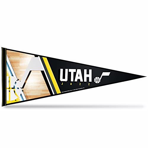 Rico Industries NBA Basketball Utah Jazz Primary 12" x 30" Felt Wall Décor Penn…