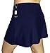 Gabrielle-Aug Women's Solid Black Sports Skirt Bottom Swimsuit(FBA) (14, Purple)