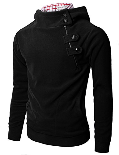Doublju Mens Zip Up Fleece Jacket