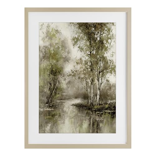 Stupell Industries Spring Forest River Birch Framed Print Under Glass, design b…