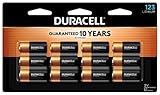 Duracell CR123A 3V Lithium Battery, 12 Count