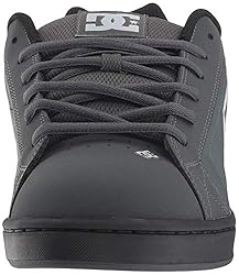 DC Men's Net XE Skate Shoe, Gray-Solid, 8.5 Medium US