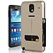 Galaxy Note Edge Case,[Gold] Guardful [Shockproof] Credit Card Case [Dual Layer] Protective Hybrid Case [Coin Standing] with One Card Slot Wallet for Galaxy Note Edge (Gold)