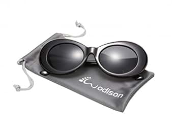 WODISON Women Men Clout Goggles Vintage Oval Mod