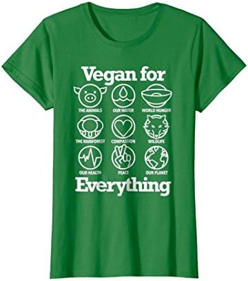 Womens Vegan For Everything T Shirt Cool Vegan Gift Shirt Medium Kelly Green