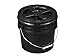 Bucket Kit, Two Black 3.5 Gallon Buckets with Black Gamma Seals