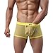 TonseeĀ® Sexy Men's See Through Briefs Shorts Underwear (L, Yellow)