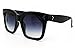 O2 Eyewear 7222 Premium Oversize XXL Women Men Mirror Havana Tilda Shadow Style Fashion Sunglasses (BLACK, TILDA HAVANA)