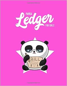 Panda Ledger For Girls: Income-Expense Journal For Kids | Cute Kawaii Panda Design On Cover | Large Format 8.5