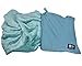 Napa Portable Travel Blanket Airplane 4 in 1 Micro Mink Fleece Poncho Blanket Folable with Pocket and Built-in Bag - Great for Airplane Car Train Travel - Ultra Soft and Cozy, Steel Blue