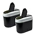Zone Tech Universal Traveling Portable Car Trash Can - Black Premium Quality Vehicle Trash Bin
