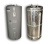 US Energy NASATECH "Non Fiberglass" Up to 80 Gallon Water Heater Insulation Jacket Kit (42sqft) (Made in the USA) Includes: Reflective Foam Core Insulation & Aluminum Foil Seam Tape