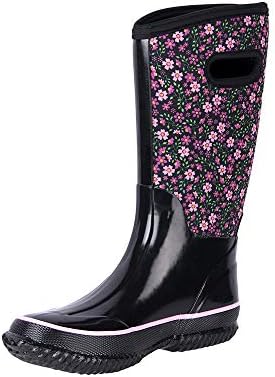 womens floral rain boots