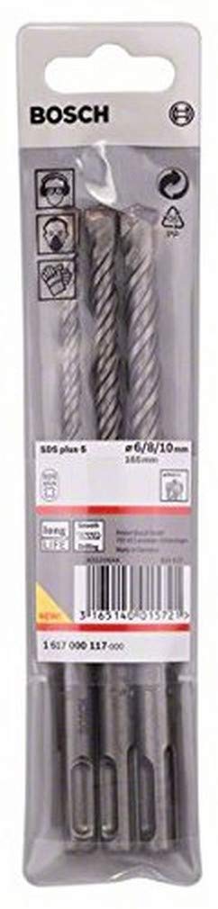 Bosch 1617000117 40337 x 165 mm SDS-Plus-5 Drill Bit Set (3-Piece)
