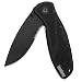 Kershaw Blur, Glassbreaker Folding Knife (1670BGBBLKST); Partially Serrated 3.4" 14C28N Steel Blade, Anodized Aluminum Handle with Trac-Tec Grip, Glassbreaker Tip, SpeedSafe Opening, Pocketclip;4 OZ. primary