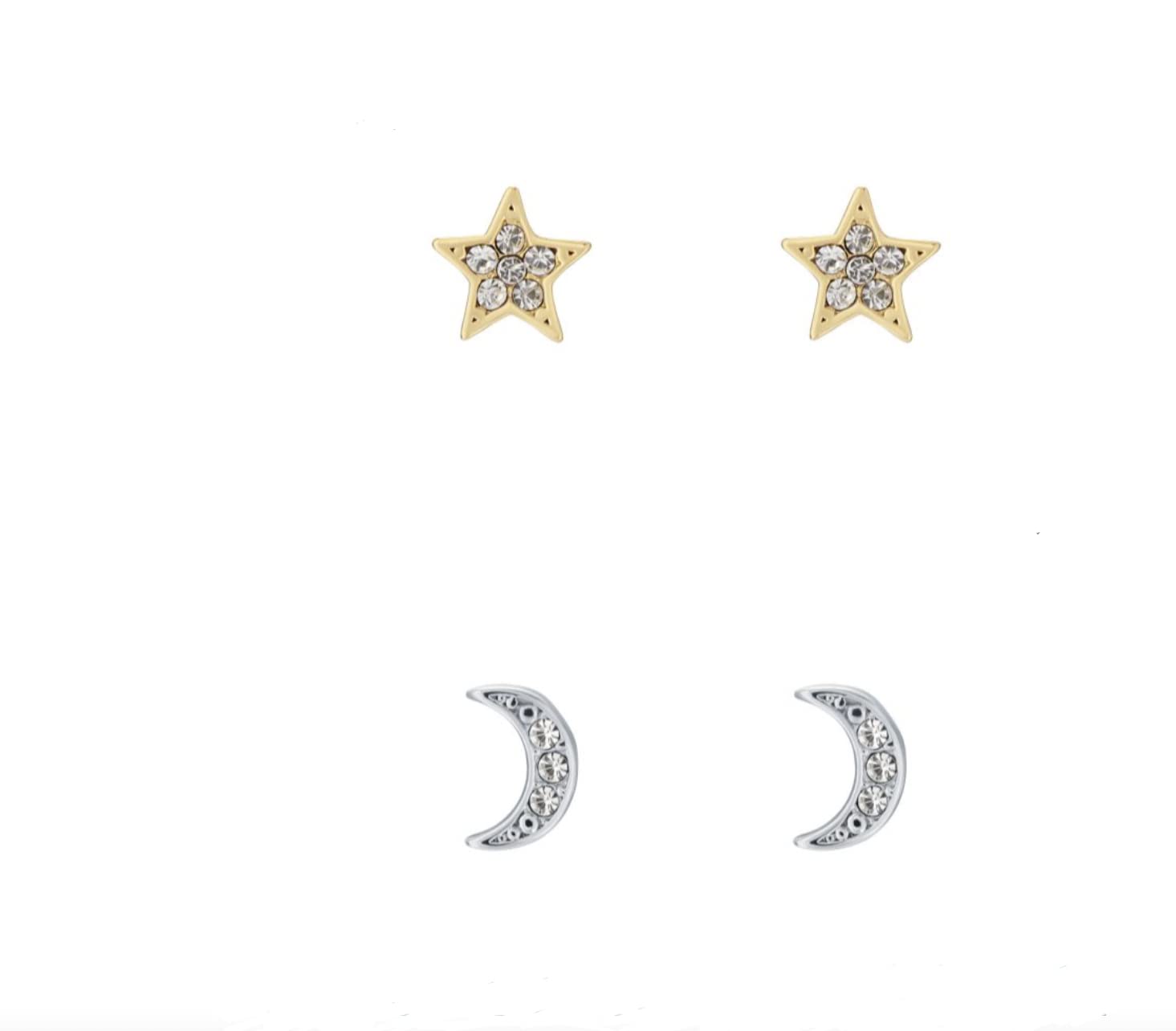 Ted Baker Moanny Pave Star Crescent Moon Multi Stud Gift Set