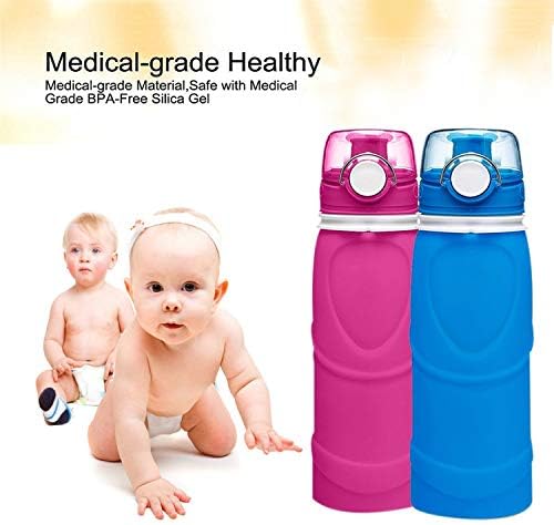 Collapsible silicone water bottle priced at $13.99.