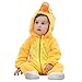 Michley Unisex Baby Winter Hooded Romper Flannel Panda Style Cosplay Clothes