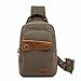 CLELO Mini Backpack Purse,Canvas Sling Rucksack Small Backpack(Army Green)
