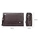 Teemzone Man Clutch Bag Genuine Leather Wristlet Wallet Hand Bag Business Clutch Purse Bag RFID Blocking Checkbook Organizer Long Wallet Credit Cards Case With Strap and Zipper