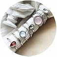 ItsStarred 7-19pcs Silver Star Moon Knuckle Ring Set for Women Vintage Stackable Midi Finger Rings Set