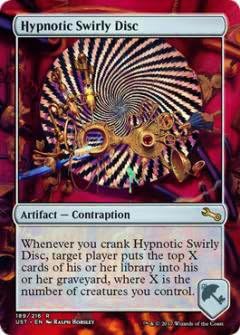 Amazon マジックザギャザリング英語版 Mtg Ust En 1 Hypnotic Swirly Disc 催眠渦巻き盤 英語版レア Unstable Box ボックス収録 トレカ 通販