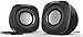 OfficeTec USB Computer Speakers Compact 2.0 System for Mac and PC (Gray)