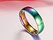 Nanafast Stainless Steel Dome Rainbow Couple Lebian & Gay Ring