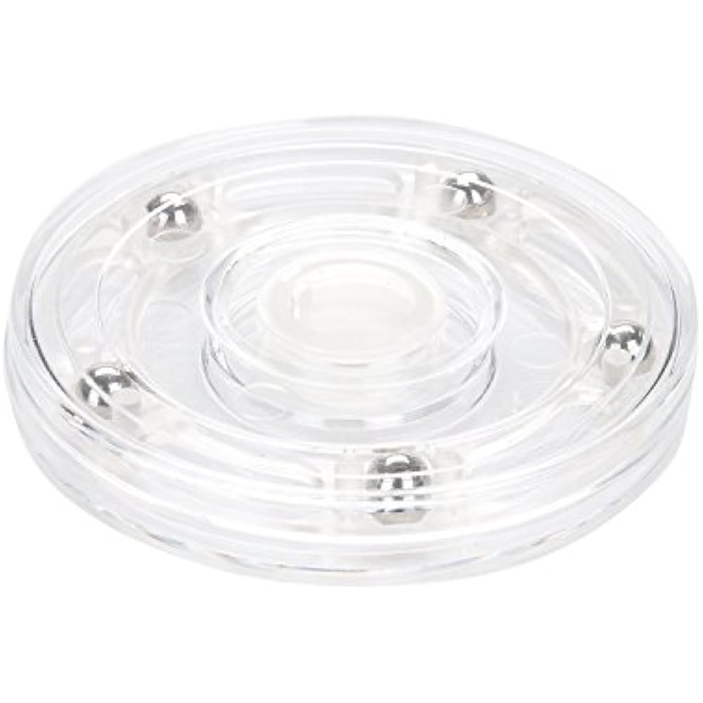 T&B 4Inch Acrylic Lazy Susan Turntable Organizer Revolving Display Base